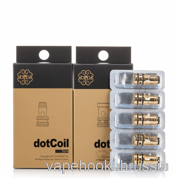 катушки Dotmod Dotcoils для вейпа, 0,9 Ом, катушки Dotaio V2 (плоское основание)